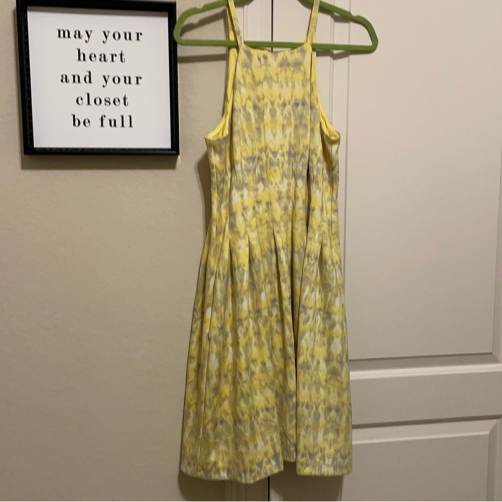 Calvin Klein fit and flare halter dress